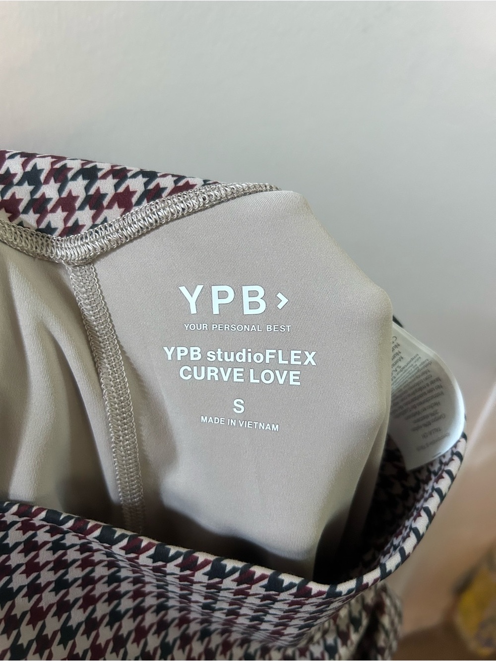Abercrombie YPB curve love houndstooth leggings new with tags - Picture 4 of 5